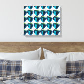 Heart Sky-blue Leinwanddruck (Insitu (Schlafzimmer))