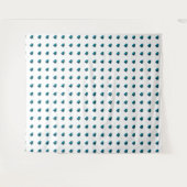 Heart Sky-blue Wandteppich (Vorderseite (Horizontal))