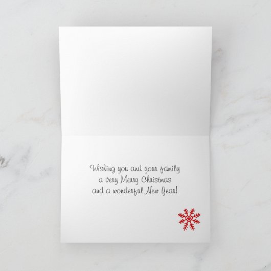 Heart Snowflake Weihnachten | rot (Innenseite)