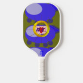 Heart Spaceship Modernes Pickleball Paddle (Vorderseite)