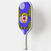 Heart Spaceship Modernes Pickleball Paddle (Links)