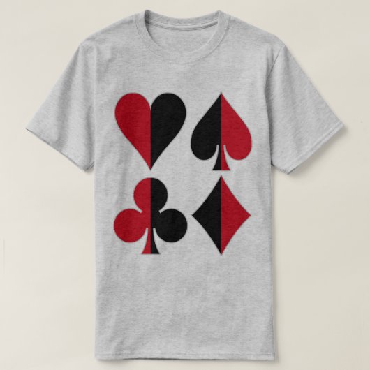 Heart Spade Diamond Club T-Shirt (Design vorne)