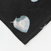 Heart Sparkle Diamonds Fleecedecke (Ecke)