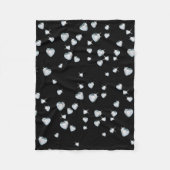 Heart Sparkle Diamonds Fleecedecke (Vorderseite)