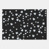 Heart Sparkle Diamonds Geschenkpapier Set (Vorderseite)