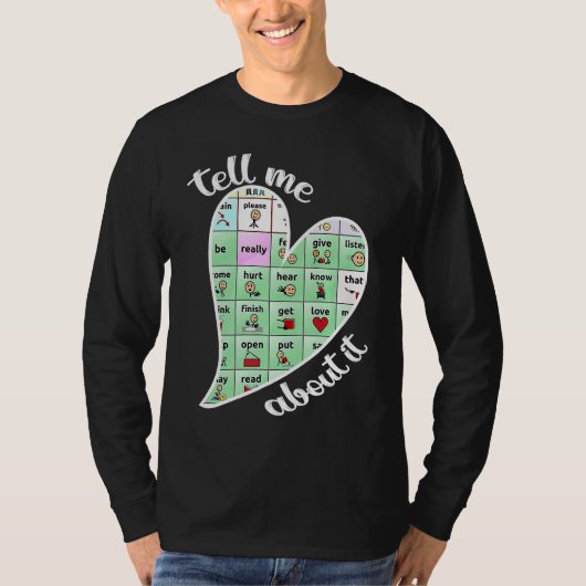 Heart Speech Language Pathologist Words Matter Spe T-Shirt (Vorderseite)