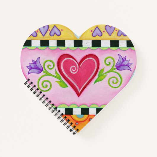 Heart Spiral Notebook Notizblock (Vorderseite)