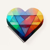 Heart Spiral Notebook Notizblock (Vorderseite)