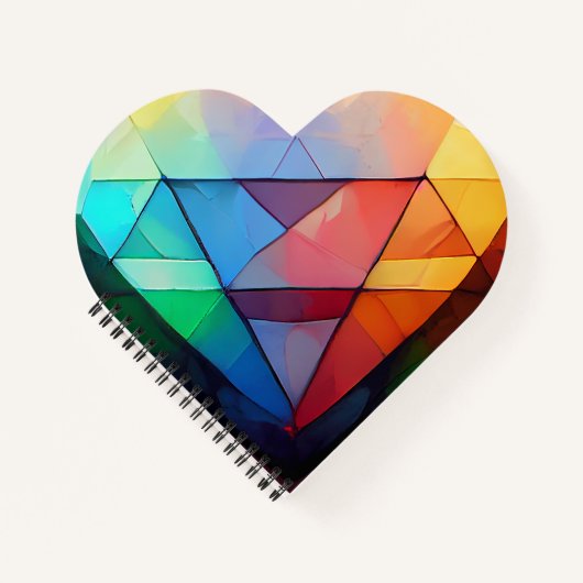 Heart Spiral Notebook Notizblock (Vorderseite)