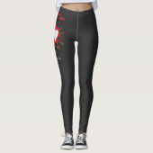 Heart Splash Art – Creative Love Expression Design Leggings (Vorderseite)
