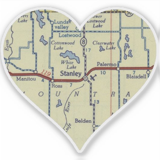 Heart Stanley ND Aufkleber (Vorderseite)
