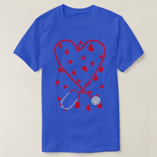 Heart Stethoscope Niedlich Liebe Pflege Valentinst T-Shirt (Design vorne)