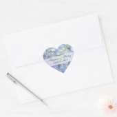 Heart Sticker in Light Blue Hydrangeas (Umschlag)