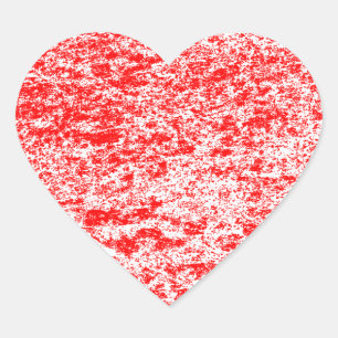 Heart Sticker, rot/weiß Herz-Aufkleber