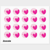HEART STICKER SIEGEL :: Funky herzen 1 (Blatt)