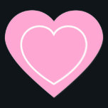Heart Stickers<br><div class="desc">Heart shape stickers are shown in pink and white.</div>