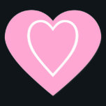 Heart Stickers<br><div class="desc">Herzsticker in Rosa/Weiß.</div>