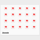 Heart Stickers | Personalized Craft Decals (Blatt)