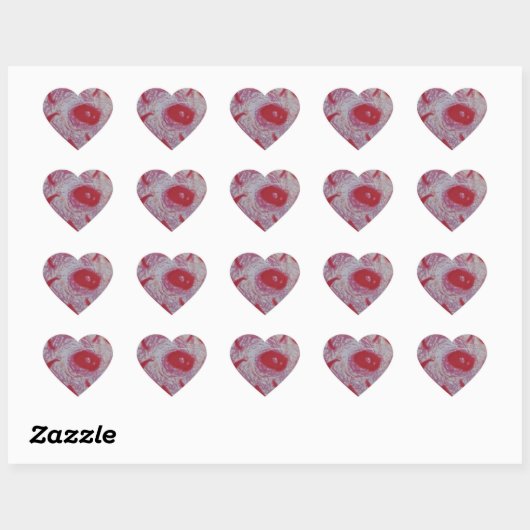Heart Stickers Rosa (Blatt)