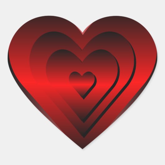 Heart Stickers - Rot (Vorderseite)