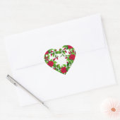 Heart Stickers-Rote Rosen Herz-Aufkleber (Umschlag)