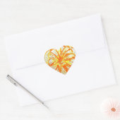 Heart Stickers Yellow Gerbera (Umschlag)