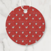 HEART STRICK 2" Rundgarntags Geschenkanhänger (Rückseite)