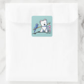 Heart Strings Westie Sticker (Tasche)