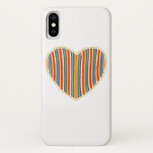 Heart Stripes iPhone Case (Rückseite)