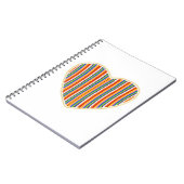 Heart Stripes Notebook Notizblock (Linke Seite)