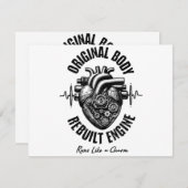 Heart Surgery Original Body Rebuilt Engine Runs Li Begleitkarte (Vorne/Hinten)