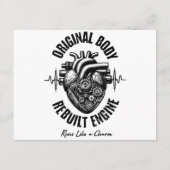 Heart Surgery Original Body Rebuilt Engine Runs Li Begleitkarte (Rückseite)