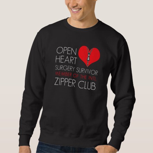 Heart Surgery Zipper Club Member   Sweatshirt (Vorderseite)