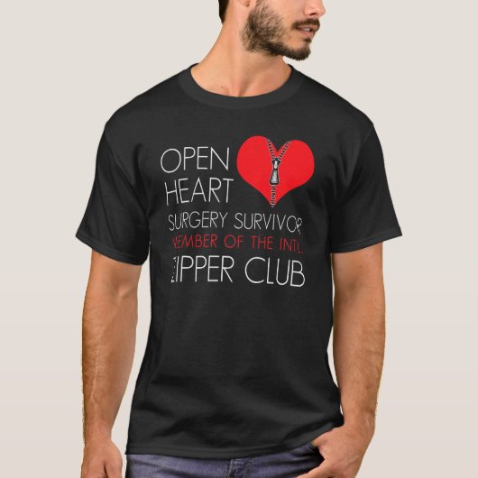Heart Surgery Zipper Club Member T-Shirt (Vorderseite)
