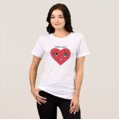 Heart T-shirt Tri-Blend Shirt (Vorderseite voll)