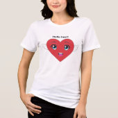 Heart T-shirt Tri-Blend Shirt (Vorderseite)