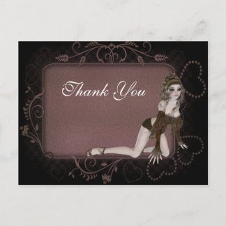 Heart Tag Elf Design Anpassbare Fantasy Postkarte
