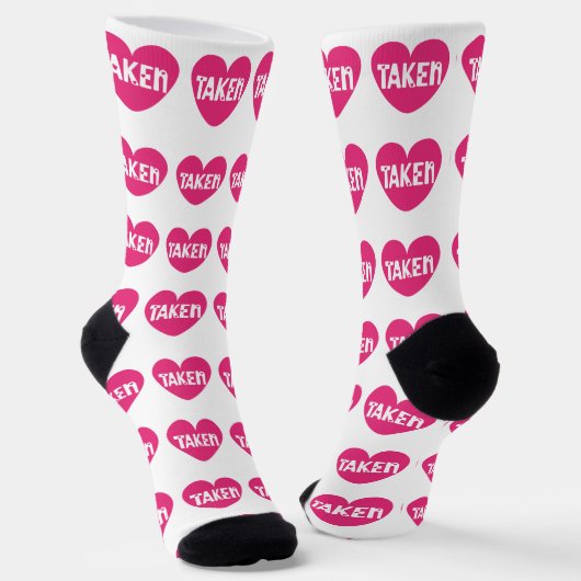 Heart Taken Valentine Socken (Gewinkelt)