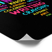 Heart Tee Fourth Grade Team Teacher Student Back T Poster (Ecke)