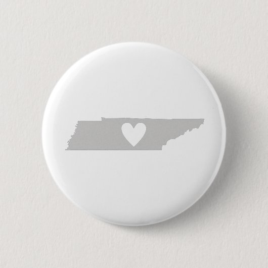 Heart Tennessee Staat Silhouette Button (Vorderseite)