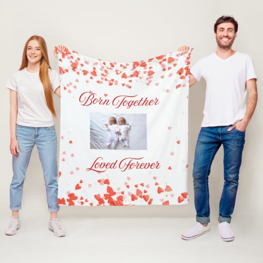 Heart Theme Twin Fleecedecke (Beispiel)