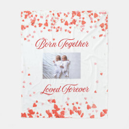 Heart Theme Twin  Fleecedecke