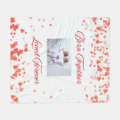 Heart Theme Twin  Fleecedecke (Vorderseite (Horizontal))