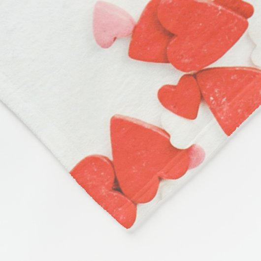 Heart Theme Twin  Fleecedecke (Ecke)