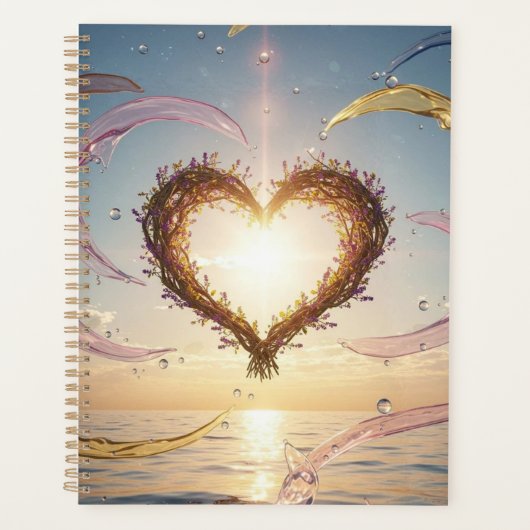 Heart Themed Minimalist Planner Planer (Vorderseite)