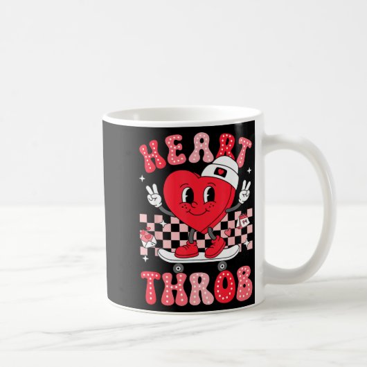 Heart Throb Groovy Valentine Toddler Men Boys Cute Kaffeetasse (Rechts)