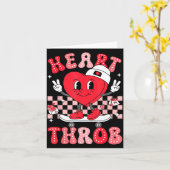 Heart Throb Groovy Valentine Toddler Men Boys Cute Karte (Gelbe Blume)
