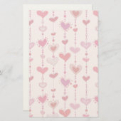 Heart Tiles Briefpapier (Vorne/Hinten)