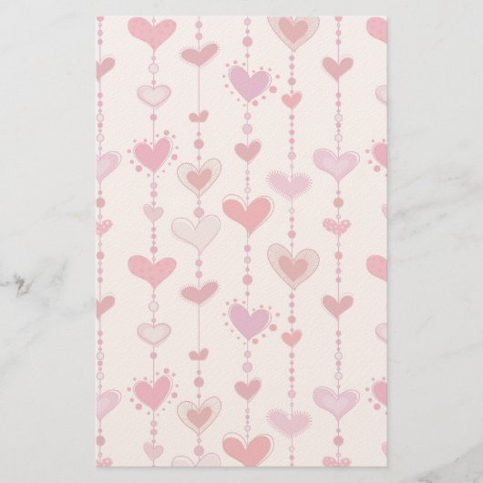 Heart Tiles Briefpapier (Vorderseite)