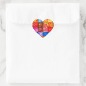 Heart Tiles Herz-Aufkleber (Tasche)